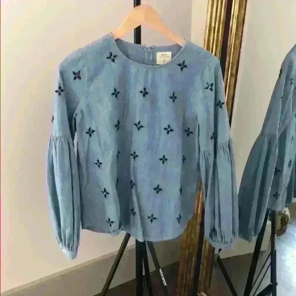 Gap Denim Shirt with Black Gems - Picture 2 of 4